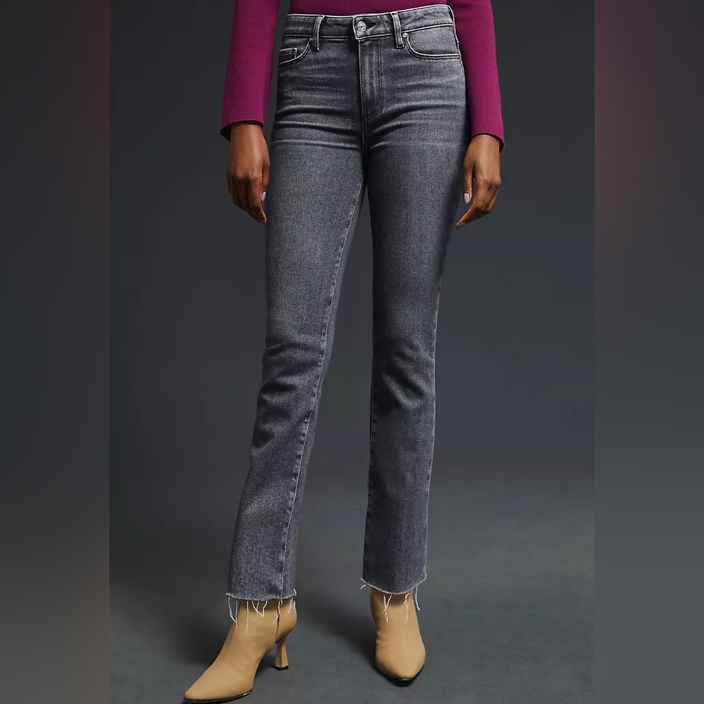 NWOT Paige Cindy High-Rise Straight Jeans in Ash Black 👖🖤